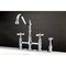 Kingston Brass KS1271BEXBS Essex Bridge Kitchen Faucet W/Brass Sprayer, Chrome KS1271BEXBS - alternate 3